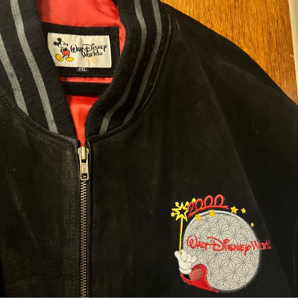 VINTAGE WALT DISNEY WORLD MICKEY MOUSE Bomber Jacket 2XL - Picture 5 of 7